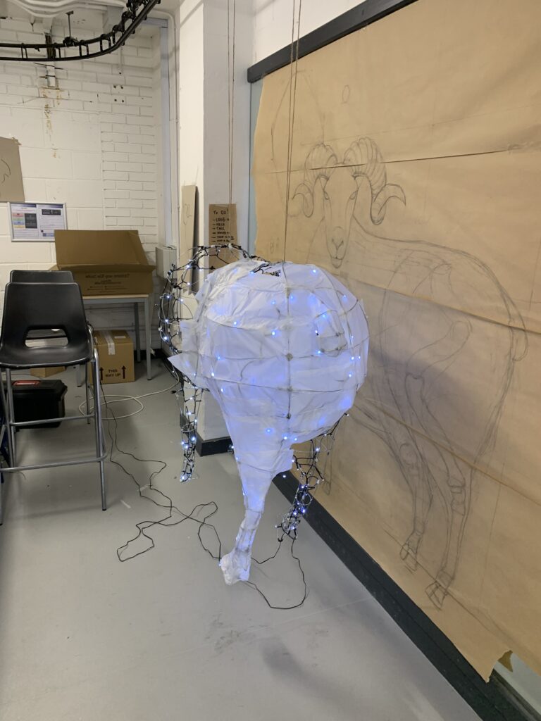 covering in tissue paper as a first layer