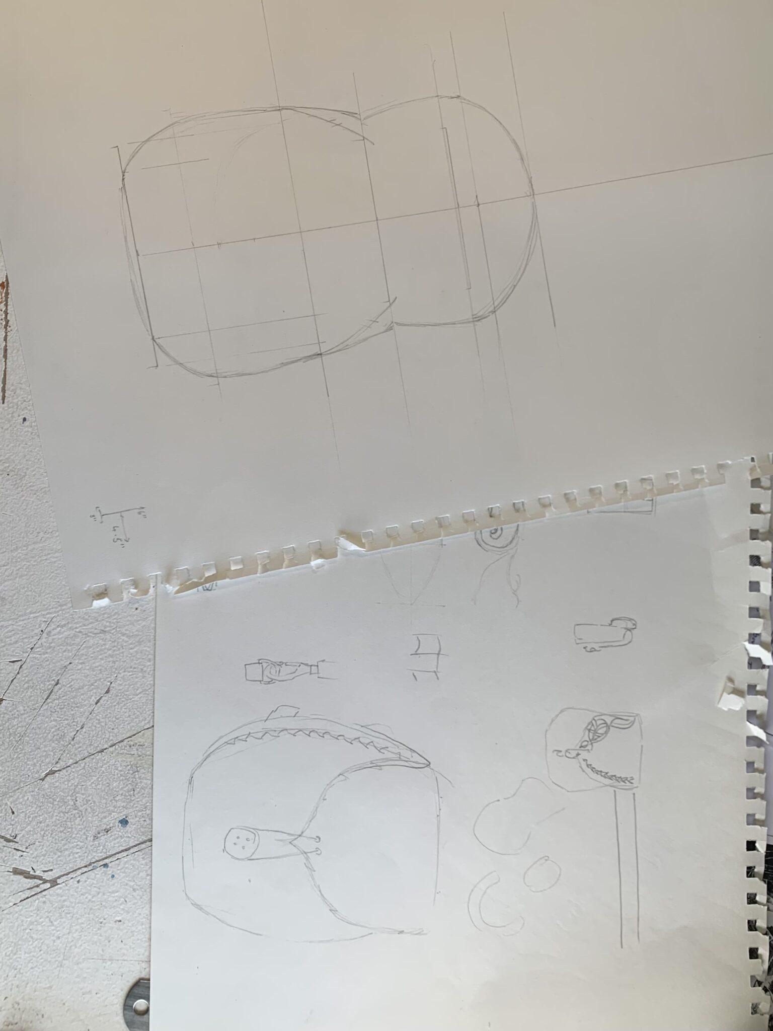 Concept idea and bag size template