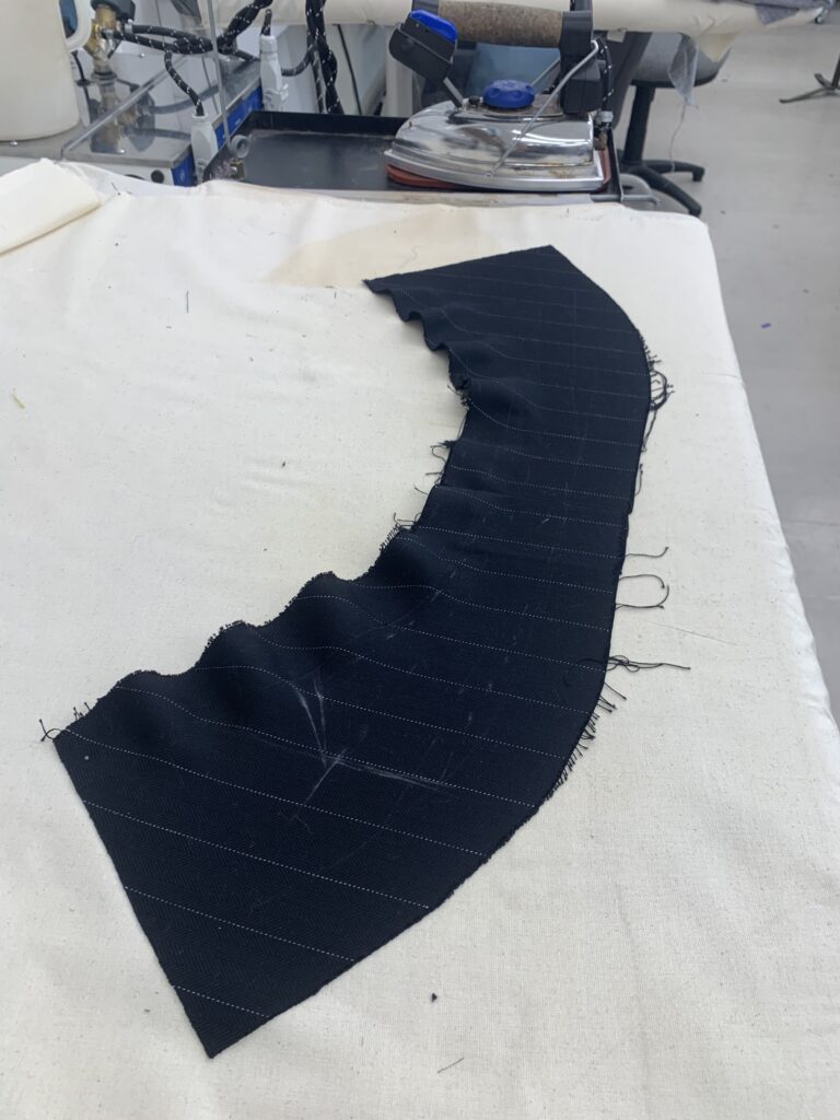 Stretching top collar fabric