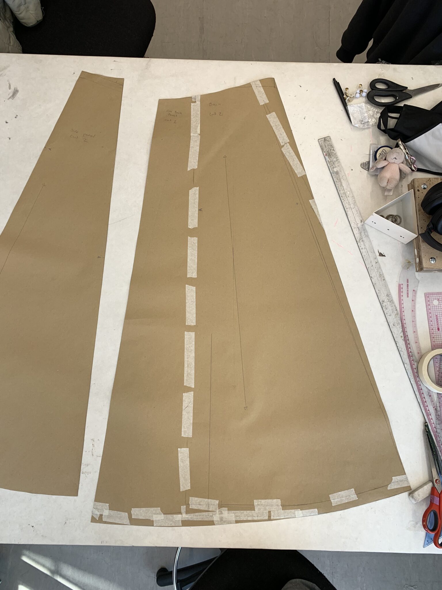 Adjusting pattern - removed some fullness and the train