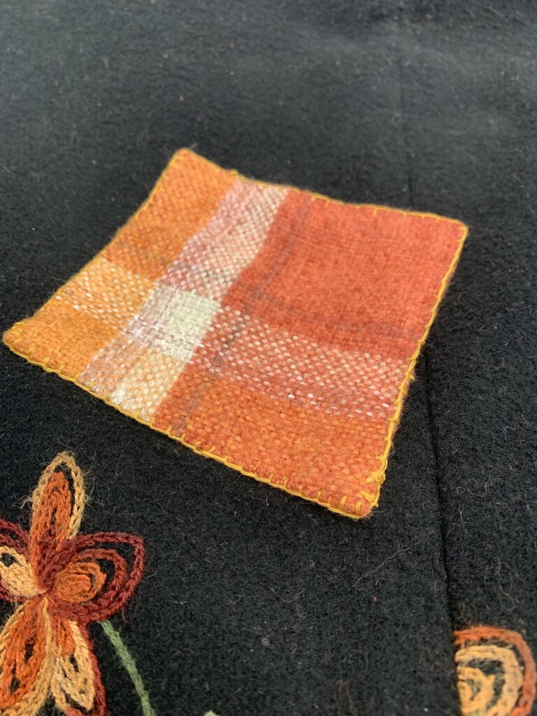 Patch stitching detail